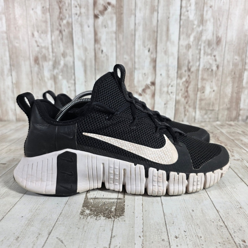 Nike‎ Free Metcon 3 Womens Black White Training Shoes CJ6314-010 US 11.5